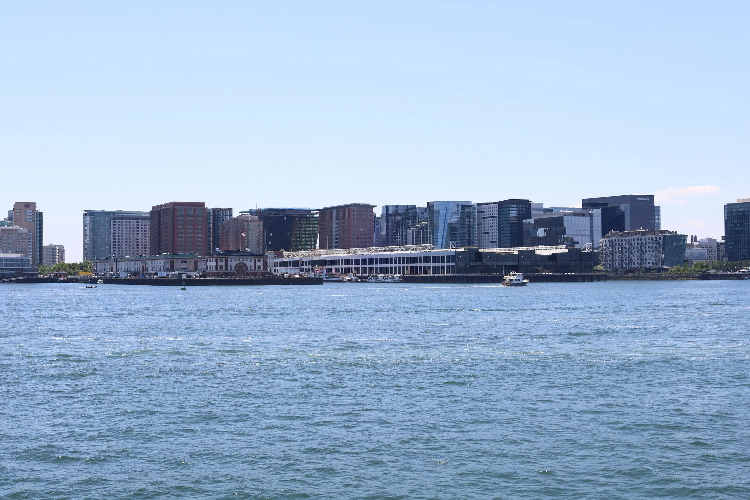 Seaport skyline context
