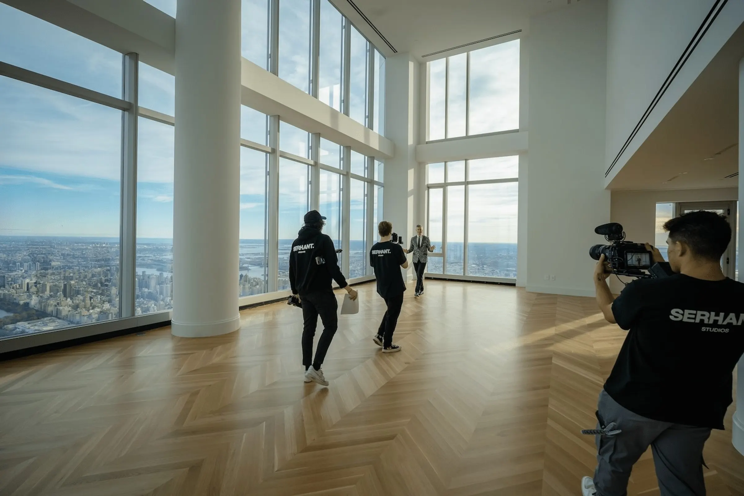 SERHANT. Studios filming inside a luxury residence